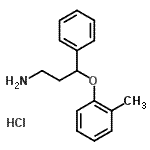 CAS 登录号：881995-46-6， 3-(2-甲基苯氧基)-3-苯基-1-丙胺盐酸盐(1:1)