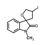 CAS#: 882041-48-7, 4-Iodo-1'-methyl-4,5-dihydro-3H-spiro[furan-2,3'-indol]-2'(1'H)-one