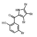 CAS#: 88217-19-0, (5-Bromo-2-hydroxyphenyl)(3,4,5-tribromo-1H-pyrrol-2-yl)methanone