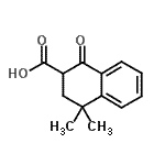CAS#: 88296-21-3, 4,4-Dimethyl-1-oxo-1,2,3,4-tetrahydro-2-naphthalenecarboxylic acid