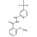 CAS#: 883010-02-4, 2-Methoxy-N'-[4-(trifluoromethyl)-2-pyridinyl]benzohydrazide