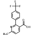 CAS#: 883241-16-5, 6-Methyl-2-[4-(trifluoromethyl)phenyl]nicotinic acid