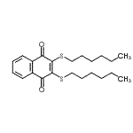CAS#: 883516-16-3, 2,3-Bis(hexylsulfanyl)-1,4-naphthoquinone