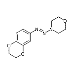 CAS#: 883526-57-6, 4-[(E)-2,3-Dihydro-1,4-benzodioxin-6-yldiazenyl]morpholine