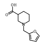 CAS#: 883542-33-4, 1-(2-Furylmethyl)-3-piperidinecarboxylic acid