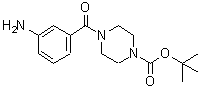CAS#: 883554-97-0, 2-Methyl-2-propanyl 4-(3-aminobenzoyl)-1-piperazinecarboxylate
