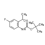 CAS#: 883555-10-0, 2-Methyl-2-propanyl [4-fluoro-2-(1-hydroxyethyl)phenyl]carbamate