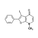 CAS 登录号：883723-78-2， 3-碘-7-甲基-2-苯基呋喃并[2,3-b]吡啶-4(7H)-酮