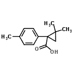 CAS#: 884091-24-1, 2,2-Dimethyl-1-(4-methylphenyl)cyclopropanecarboxylic acid
