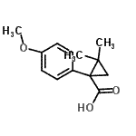 CAS#: 884091-56-9, 1-(4-Methoxyphenyl)-2,2-dimethylcyclopropanecarboxylic acid