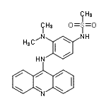 CAS 登录号：88412-94-6， N-[4-(9-吖啶基氨基)-3-(二甲基氨基)苯基]甲烷磺酰胺