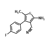 CAS#: 884497-33-0, 2-Amino-4-(4-fluorophenyl)-5-methyl-3-thiophenecarbonitrile
