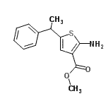 CAS#: 884497-36-3, Methyl 2-amino-5-(1-phenylethyl)-3-thiophenecarboxylate
