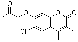 CAS#: 884497-68-1, 6-Chloro-3,4-dimethyl-7-[(3-oxo-2-butanyl)oxy]-2H-chromen-2-one