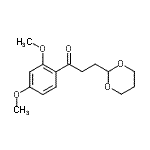 CAS 登录号：884504-41-0， 1-(2,4-二甲氧基苯基)-3-(1,3-二恶烷-2-基)-1-丙酮