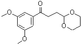 CAS 登录号：884504-44-3， 1-(3,5-二甲氧基苯基)-3-(1,3-二恶烷-2-基)-1-丙酮