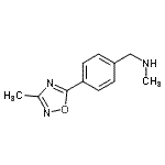 CAS#: 884507-32-8, N-Methyl-1-[4-(3-methyl-1,2,4-oxadiazol-5-yl)phenyl]methanamine