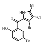 CAS#: 88477-78-5, (5-Bromo-2-hydroxyphenyl)(3,5-dibromo-4-chloro-1H-pyrrol-2-yl)methanone
