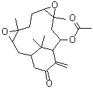 CAS#: 88498-46-8, 5,10,17,17-Tetramethyl-14-methylene-15-oxo-4,9-dioxatetracyclo[11.3.1.0<sup>3,5</sup>.0<sup>8,10</sup>]heptadec-12-yl acetate