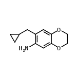 CAS#: 885123-50-2, 7-(Cyclopropylmethyl)-2,3-dihydro-1,4-benzodioxin-6-amine