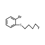 CAS#: 885267-11-8, 1-Bromo-2-[(4-fluorobutyl)sulfanyl]benzene