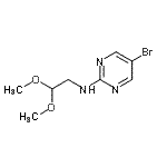 CAS#: 885267-37-8, 5-Bromo-N-(2,2-dimethoxyethyl)-2-pyrimidinamine