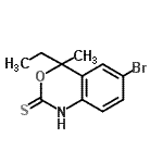 CAS#: 885268-13-3, 6-Bromo-4-ethyl-4-methyl-1,4-dihydro-2H-3,1-benzoxazine-2-thione