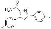 CAS 登录号：885269-78-3， 3,5-二(4-甲基苯基)-4,5-二氢-1H-吡唑-1-甲酰胺