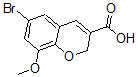 CAS#: 885271-13-6, 6-Bromo-8-Methoxy-2H-1-Benzopyran-3-carboxylic Acid