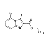 CAS 登录号：885271-42-1， 乙基5-溴-3-碘咪唑并[1,2-a]吡啶-2-羧酸酯