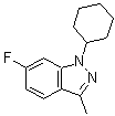 CAS#: 885272-02-6, 1-Cyclohexyl-6-fluoro-3-methyl-1H-indazole