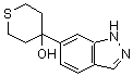 CAS#: 885272-21-9, 4-(1H-Indazol-6-yl)tetrahydro-2H-thiopyran-4-ol