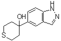 CAS#: 885272-66-2, 4-(1H-Indazol-5-yl)tetrahydro-2H-thiopyran-4-ol