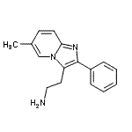 CAS 登录号：885272-82-2， 2-(6-甲基-2-苯基咪唑并[1,2-a]吡啶-3-基)乙胺