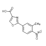 CAS#: 885273-86-9, 2-(3-Methyl-4-nitrophenyl)-1,3-oxazole-4-carboxylic acid