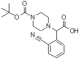 CAS#: 885274-31-7, (2-Cyanophenyl)(4-{[(2-methyl-2-propanyl)oxy]carbonyl}-1-piperazinyl)acetic acid