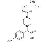 CAS#: 885274-36-2, (4-Cyanophenyl)(4-{[(2-methyl-2-propanyl)oxy]carbonyl}-1-piperazinyl)acetic acid