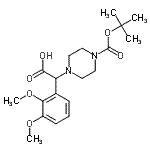 CAS#: 885274-63-5, (2,3-Dimethoxyphenyl)(4-{[(2-methyl-2-propanyl)oxy]carbonyl}-1-piperazinyl)acetic acid
