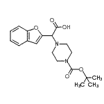 CAS#: 885275-63-8, 1-Benzofuran-2-yl(4-{[(2-methyl-2-propanyl)oxy]carbonyl}-1-piperazinyl)acetic acid