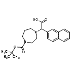 CAS#: 885275-74-1, (4-{[(2-Methyl-2-propanyl)oxy]carbonyl}-1,4-diazepan-1-yl)(2-naphthyl)acetic acid