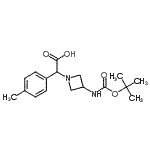 CAS#: 885275-90-1, 2-[3-(tert-butoxycarbonylamino)azetidin-1-yl]-2-(p-tolyl)acetic acid