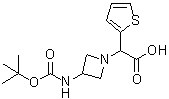 CAS#: 885275-99-0, [3-({[(2-Methyl-2-propanyl)oxy]carbonyl}amino)-1-azetidinyl](2-thienyl)acetic acid