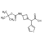 CAS#: 885276-08-4, 2-[3-(tert-butoxycarbonylamino)azetidin-1-yl]-2-(3-thienyl)acetic acid