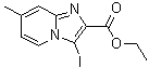 CAS 登录号：885276-74-4， 3-碘-7-甲基咪唑并[1,2-a]吡啶-2-羧酸乙酯