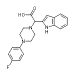 CAS#: 885276-84-6, [4-(4-Fluorophenyl)-1-piperazinyl](1H-indol-2-yl)acetic acid