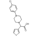CAS#: 885276-94-8, [4-(4-Chlorophenyl)-1-piperazinyl](3-thienyl)acetic acid