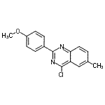 CAS#: 885277-22-5, 4-Chloro-2-(4-methoxyphenyl)-6-methylquinazoline