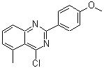 CAS 登录号：885277-29-2， 4-氯-2-(4-甲氧基苯基)-5-甲基喹唑啉