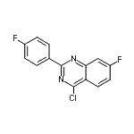 CAS#: 885277-44-1, 4-Chloro-7-fluoro-2-(4-fluorophenyl)quinazoline