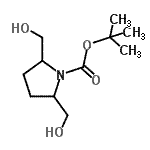 CAS#: 885277-59-8, 2-Methyl-2-propanyl 2,5-bis(hydroxymethyl)-1-pyrrolidinecarboxylate